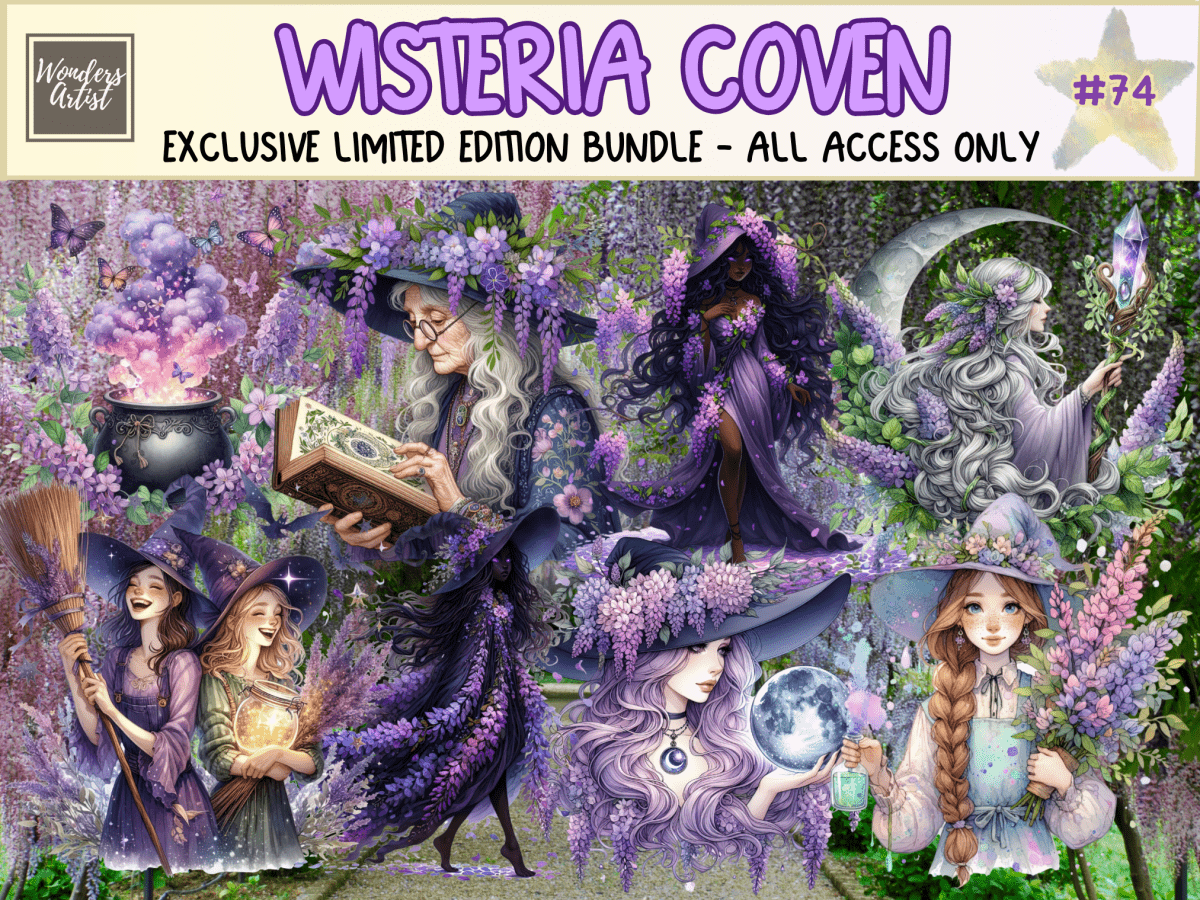 Wisteria Coven Clipart (LIMITED EDITION) image 1