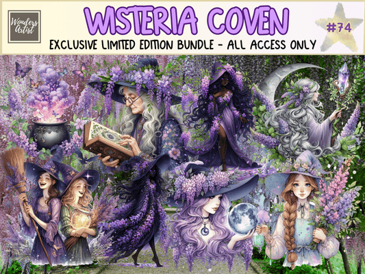 Wisteria Coven Clipart (LIMITED EDITION) all - access - bundle new bundles all new mini - WondersArtist