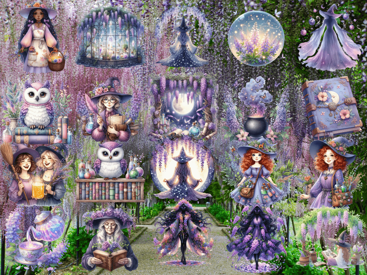 Wisteria Coven Clipart (LIMITED EDITION) image 5