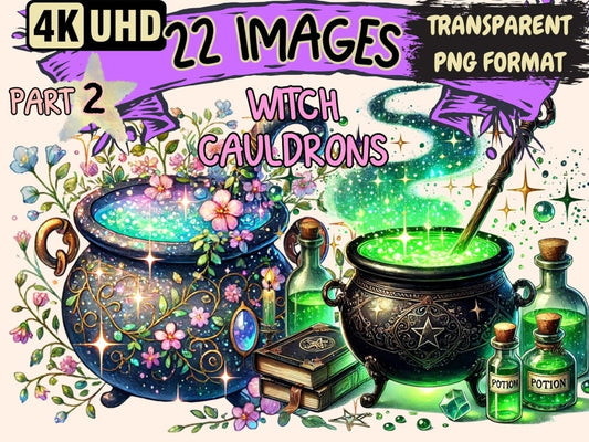 Witch Cauldrons (P2) Clipart Cauldron Clipart - Wonders Artist