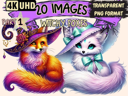 Witchy Foxes Clipart Creepy Fox Art - Wonders Artist