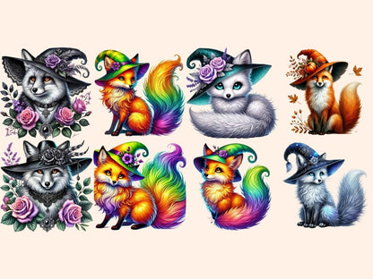 Witchy Foxes Clipart Creepy Fox Art - Wonders Artist