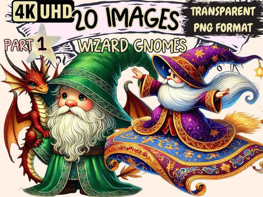 Wizard Gnomes Clipart Enchanted Gnomes - Wonders Artist