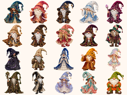 Wizard Gnomes Clipart — preview 3