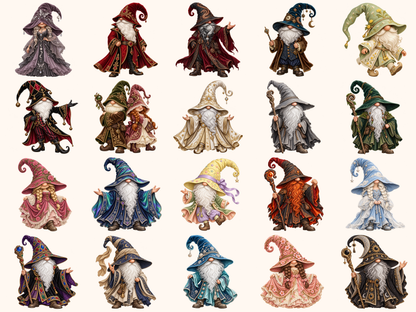 Wizard Gnomes Clipart — preview 4