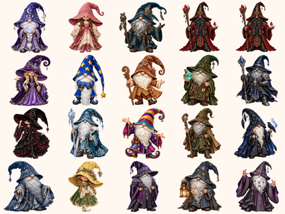 Wizard Gnomes Clipart — preview 6