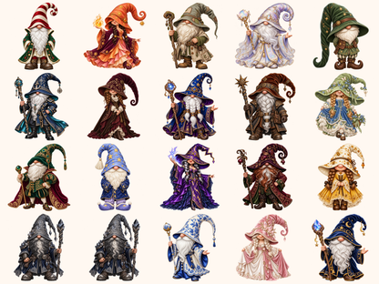Wizard Gnomes Clipart — preview 7