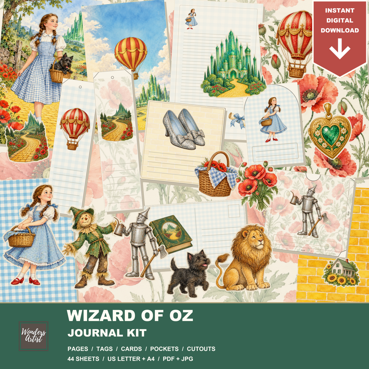 Wizard of Oz Journal Kit — complete digital bundle