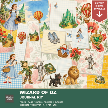 Wizard of Oz Journal Kit — complete digital bundle
