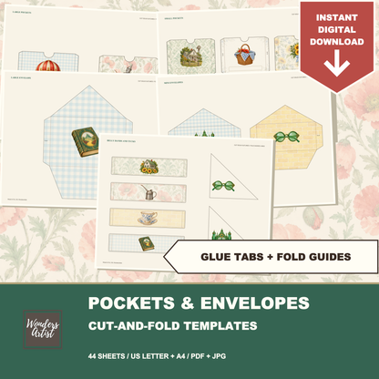 Wizard of Oz Journal Kit — pockets envelopes
