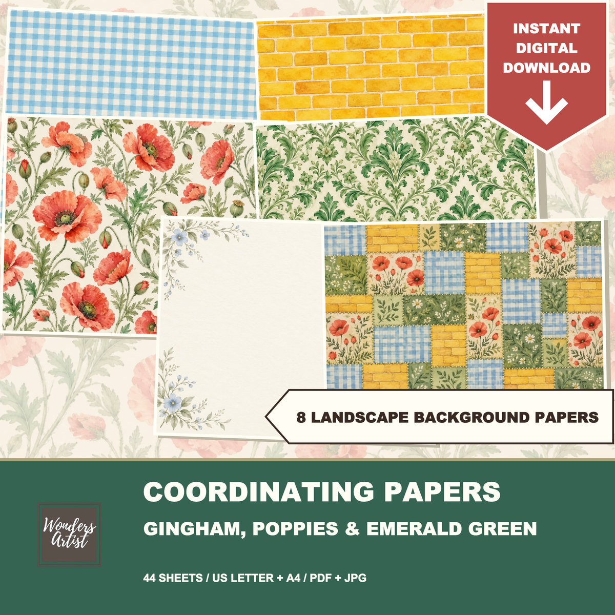 Wizard of Oz Journal Kit — coordinating papers