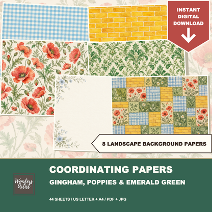 Wizard of Oz Journal Kit — coordinating papers