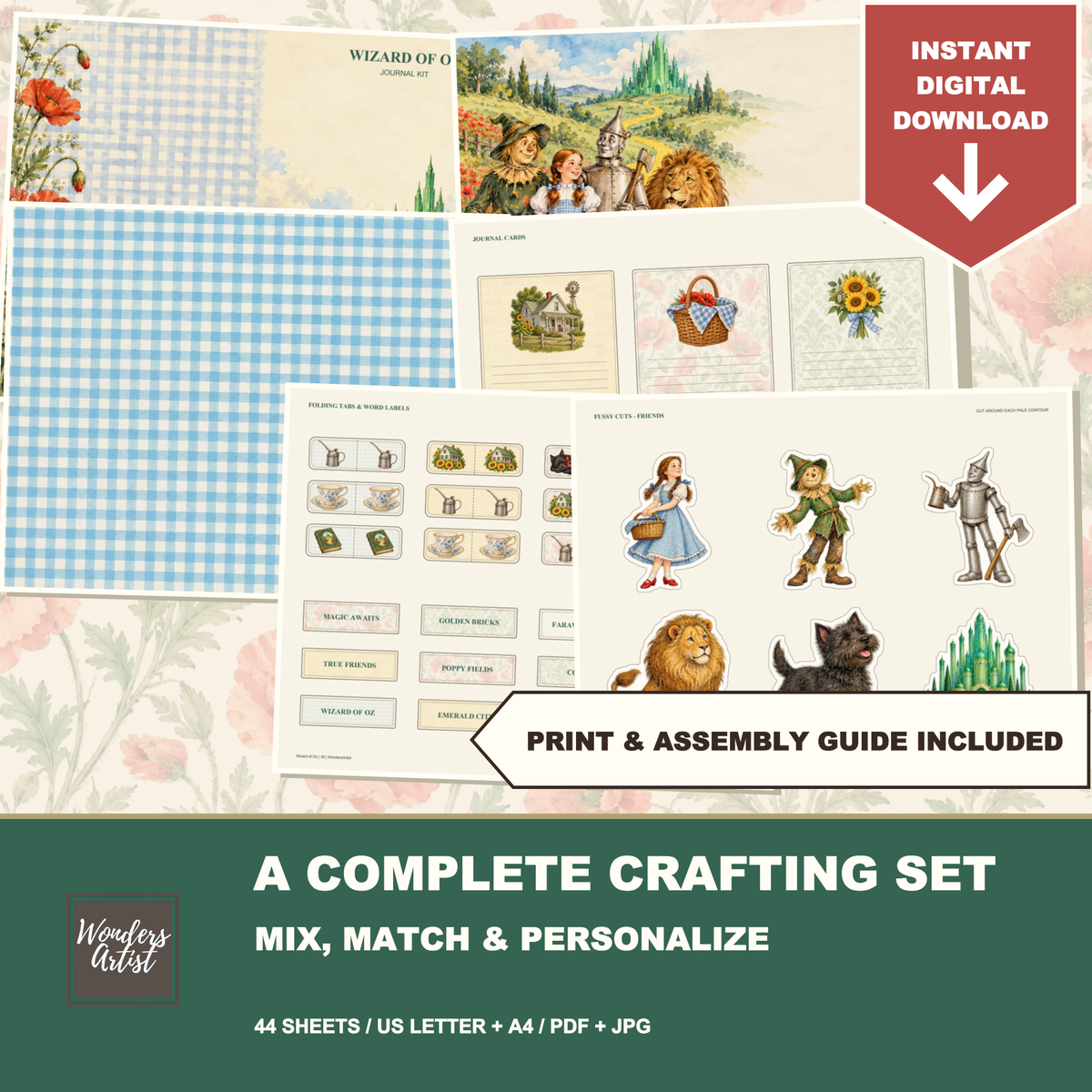 Wizard of Oz Journal Kit — complete crafting set