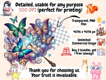Wizard School Animals Clipart Enchanted Animal PNG - Wonders Artist