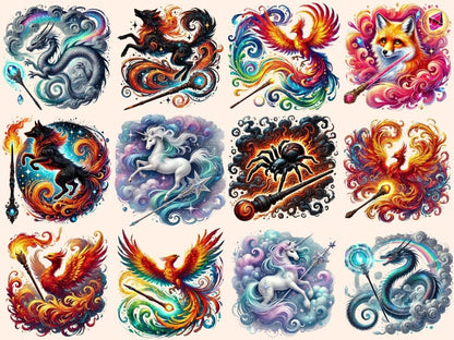 Wizard School Animals (P2) Clipart Enchanted Animal PNG - Wonders Artist