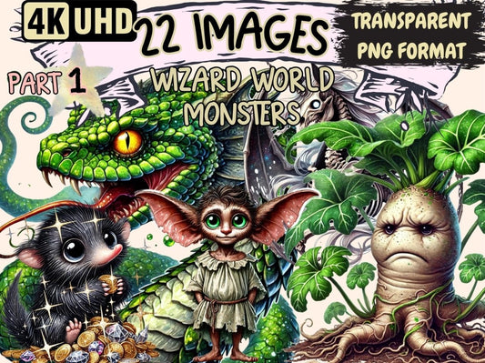 Wizard World Monsters Clipart beast clipart - Wonders Artist