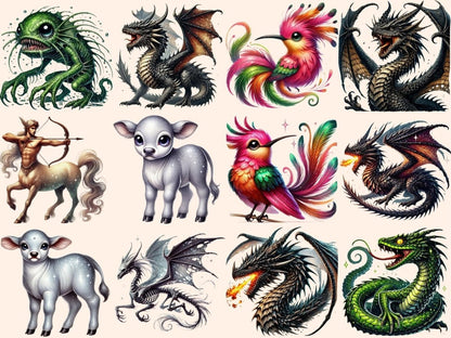 Wizard World Monsters (P2) Clipart beast clipart - Wonders Artist