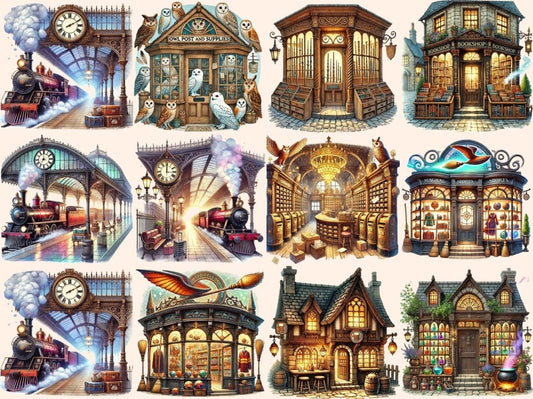 Klipart Místa Kouzelnického Světa (P2)