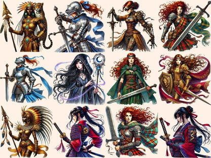 Women Warriors Clipart amazon warrior art - Wonders Artist