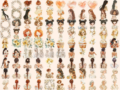 Women's Day Watercolor Clipart Empowerment Art - Wonders Artist