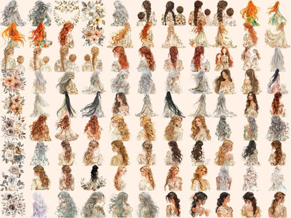 Women's Day Watercolor Clipart Empowerment Art - Wonders Artist