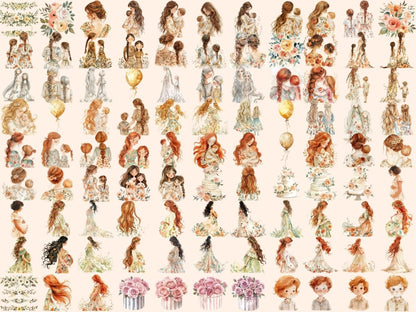 Women's Day Watercolor Clipart Empowerment Art - Wonders Artist