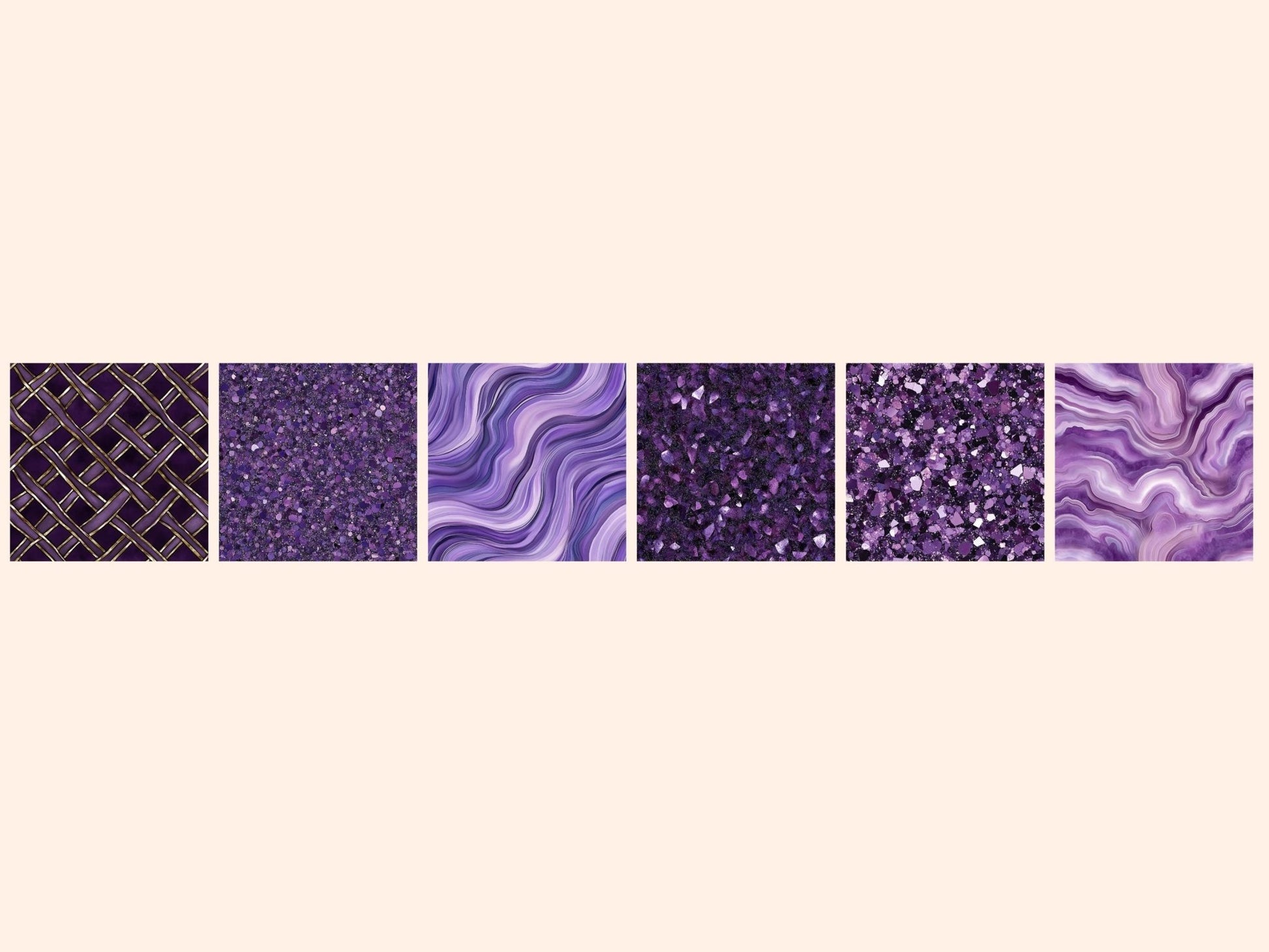 Wonderful Amethyst Seamless Digital Paper - High - Quality Instant Digital Download for Creative Projects