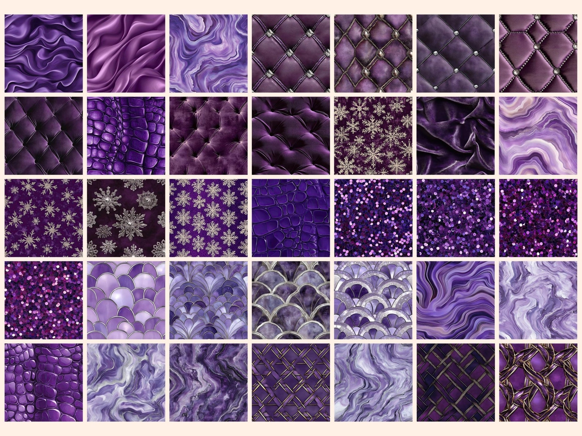 Wonderful Amethyst Seamless Digital Paper - High - Quality Instant Digital Download for Creative Projects