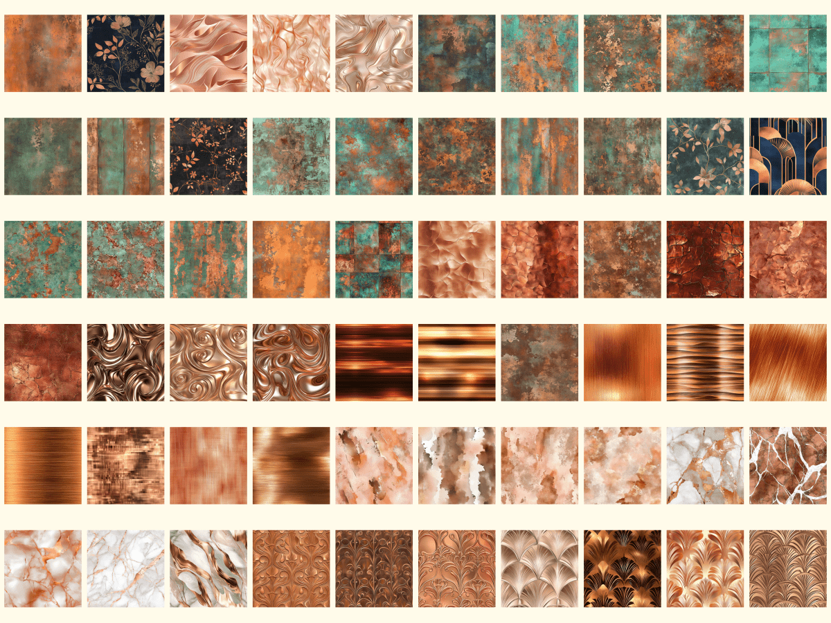 Wonderful Copper Digital Paper All Bundles Backgrounds Digital Paper - WondersArtist