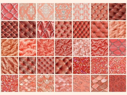 Wonderful Coral Seamless Digital Paper Coral Blossom Art - Wonders Artist