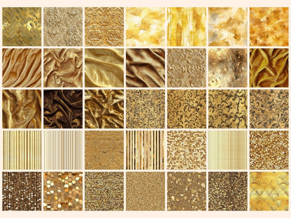 Wonderful Gold #1 Seamless Digital Paper Elegant Gold Paper - Wonders Artist