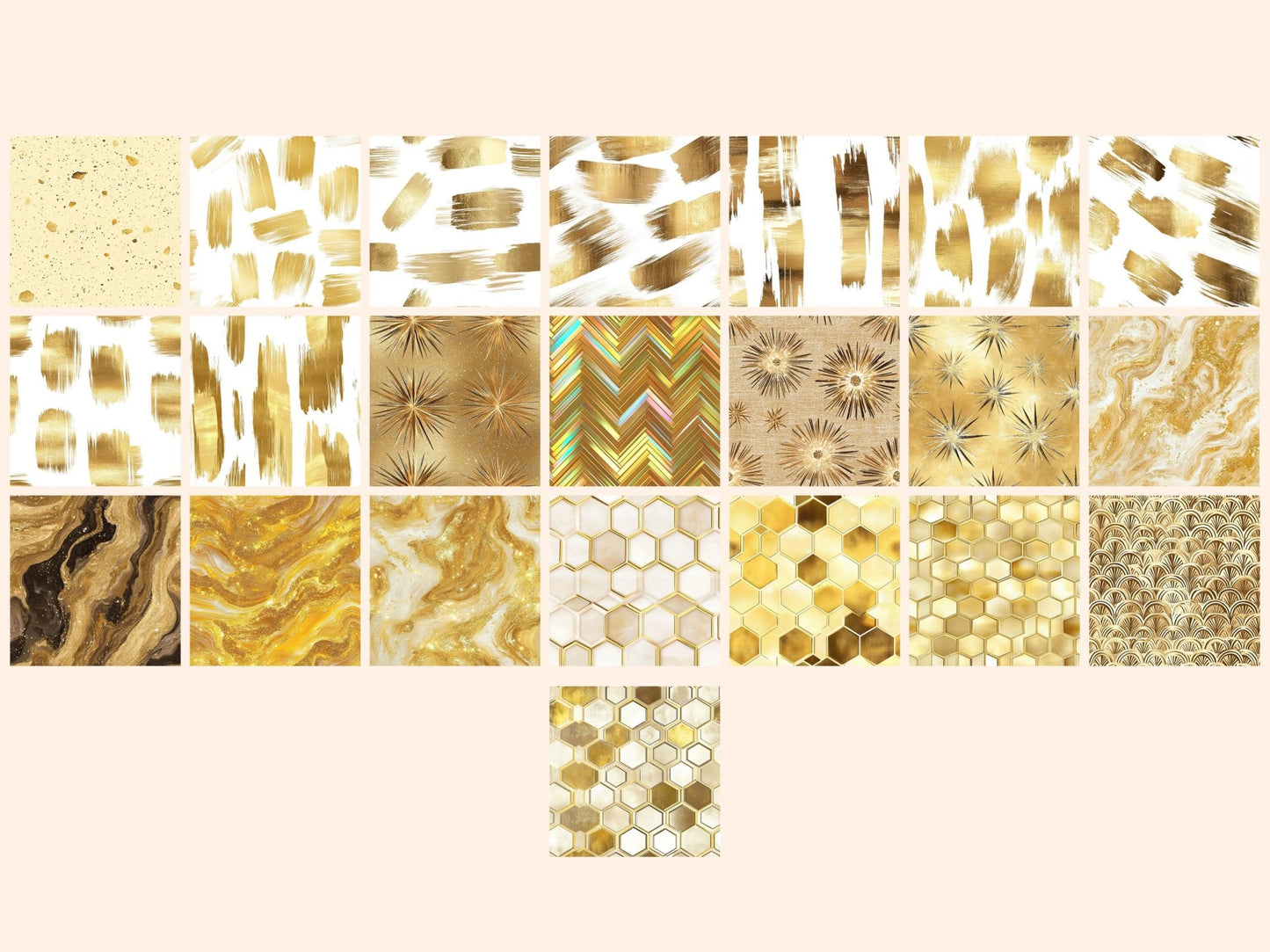 Wonderful Gold #2 Seamless Digital Paper - High - Quality Instant Digital Download for Creative Projects