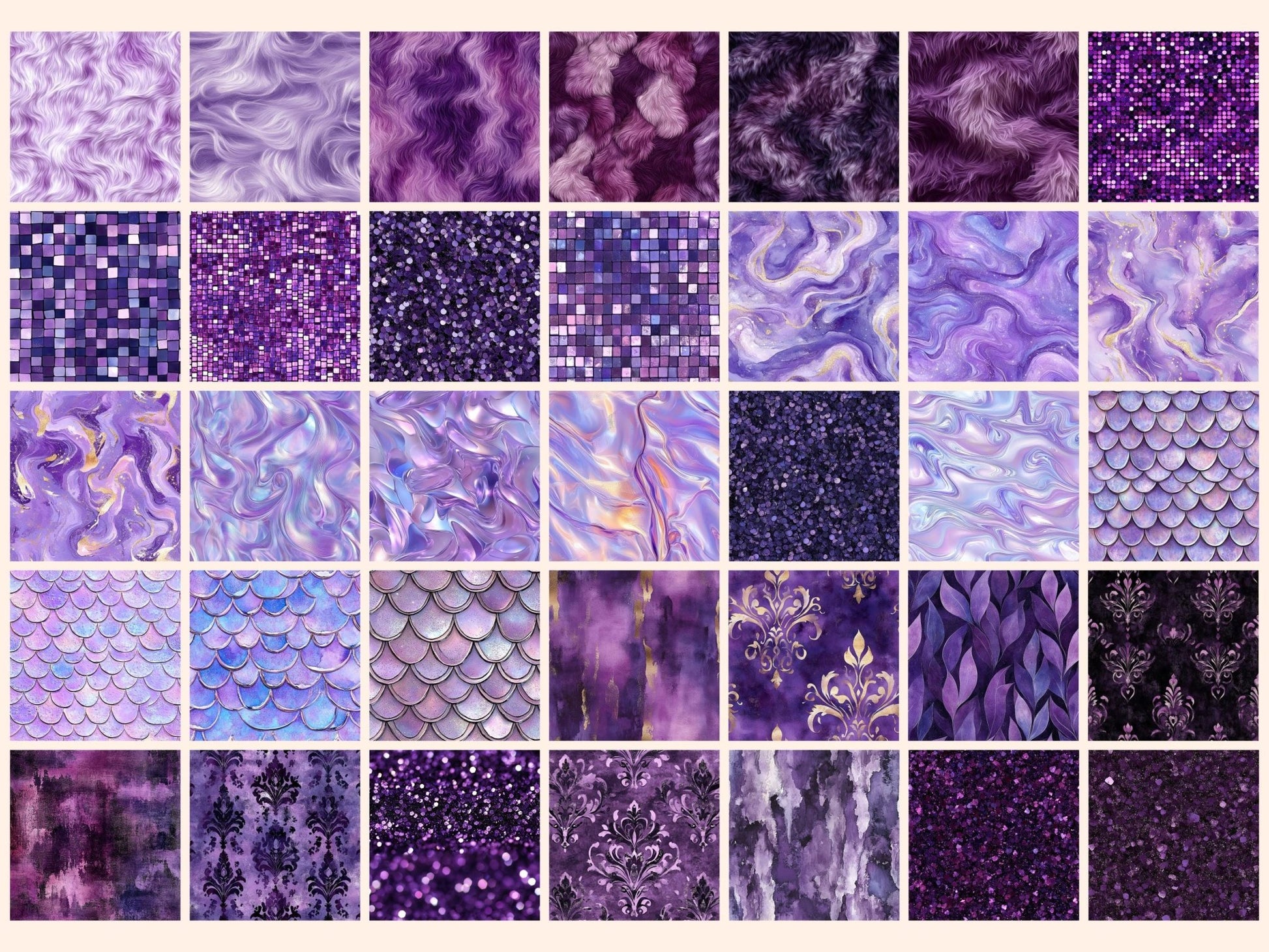 Wonderful Purple Seamless Digital Paper - High - Quality Instant Digital Download for Creative Projects