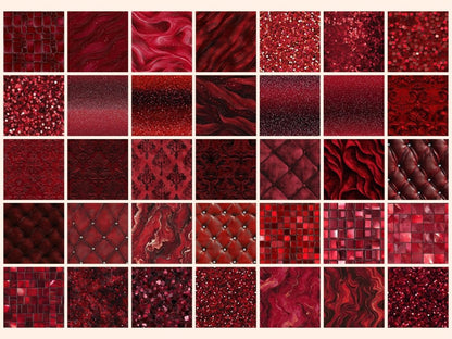 Wonderful Red Seamless Digital Paper Bold Red Seamless - Wonders Artist