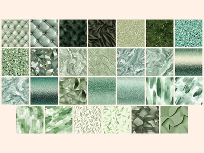 Wonderful Sage Seamless Digital Paper Botanical Sage Print - Wonders Artist