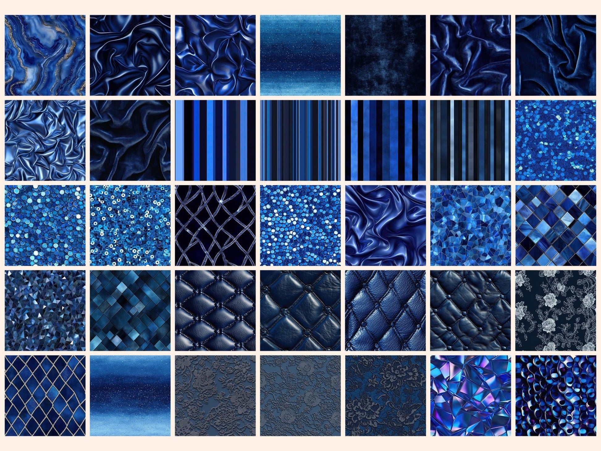 Wonderful Sapphire Seamless Digital Paper - High - Quality Instant Digital Download for Creative Projects