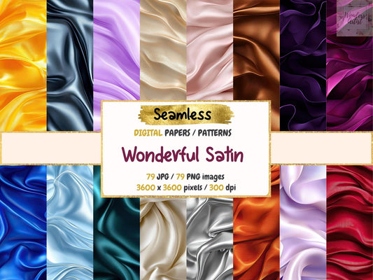 Wonderful Satin Seamless Digital Paper - High - Quality Instant Digital Download for Creative Projects