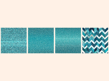 Wonderful Turquoise Seamless Digital Paper Aqua Background - Wonders Artist