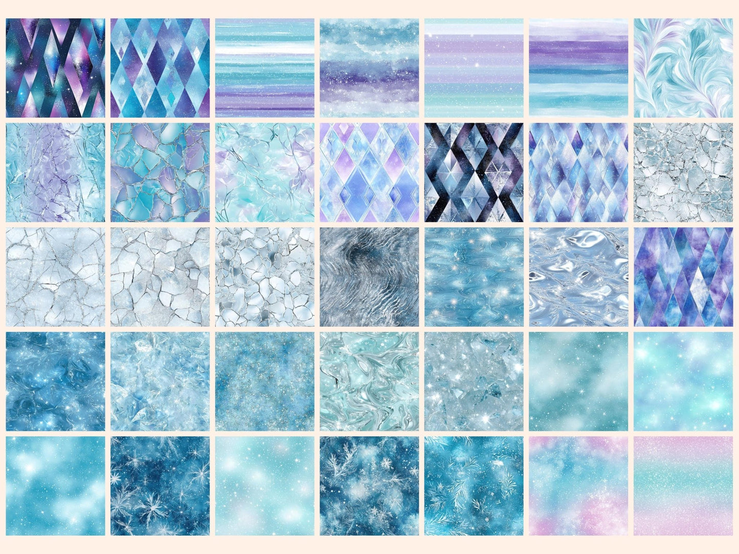 Wonderful Winter #2 Seamless Digital Paper - High - Quality Instant Digital Download for Creative Projects