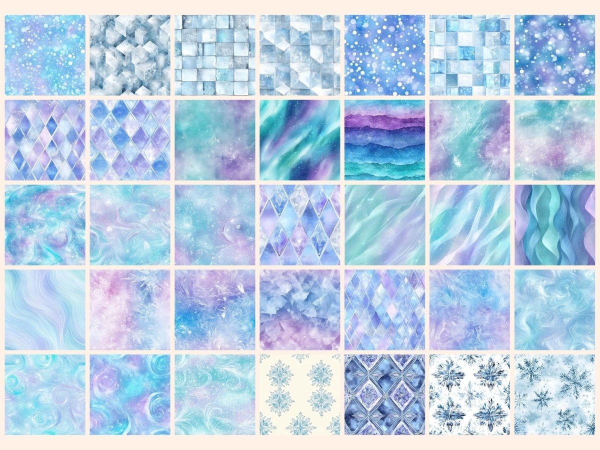 Wonderful Winter Seamless Digital Paper Cozy Winter Paper - Wonders Artist