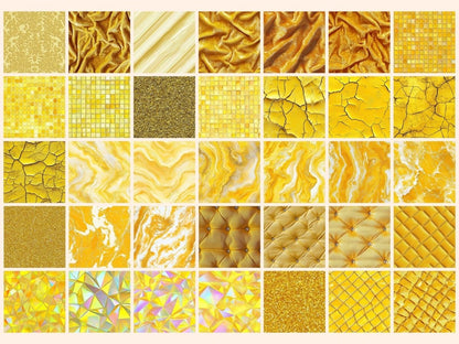 Wonderful Yellow #1 Seamless Digital Paper Bright Yellow Print - Wonders Artist