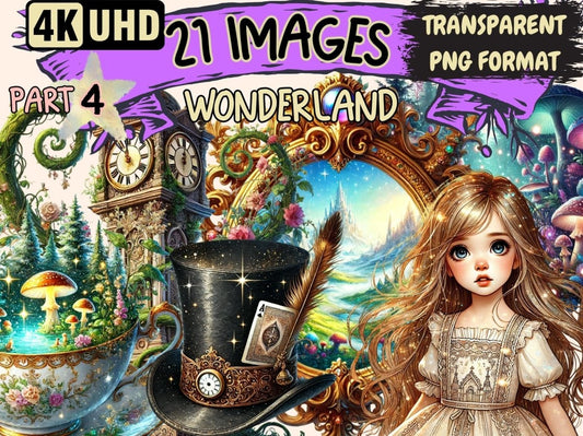 Wonderland (P4) Clipart Alice Character Art - Wonders Artist
