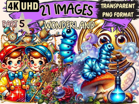 Wonderland (P5) Clipart Alice Character Art - Wonders Artist