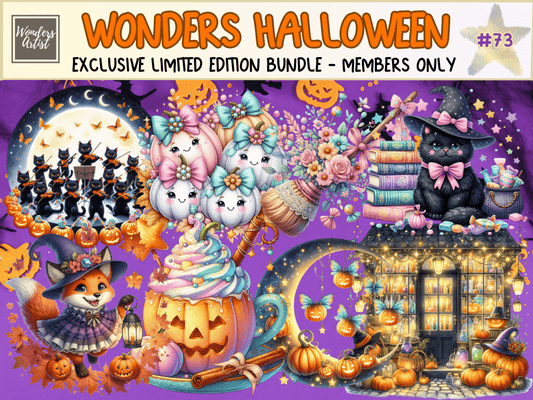 Wonders Halloween Clipart (LIMITED EDITION) all - access - bundle new bundles all new mini - WondersArtist