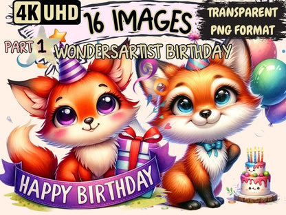WondersArtist 1st Birthday Clipart - Wonders Artist