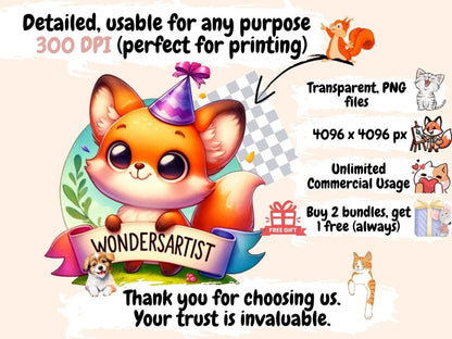 WondersArtist 1st Birthday Clipart - Wonders Artist
