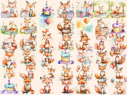 WondersArtist 1st Birthday Watercolor Clipart - Wonders Artist