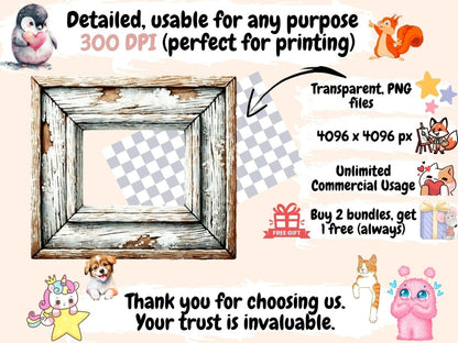 Wooden Frames (P1) Clipart frame clipart - Wonders Artist