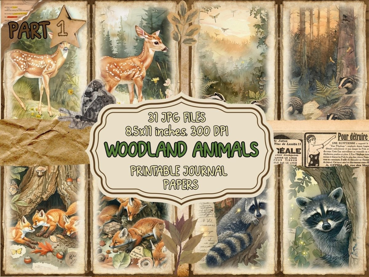 Woodland Animals Animal Ephemera - Wonders Artist