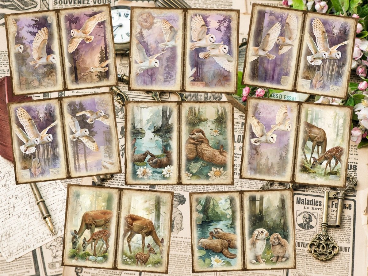 Woodland Animals Journal Pages (P3) Animal Ephemera - Wonders Artist